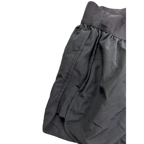 YYV Black Running Shorts Size S Elastic Waist Zipper Pockets - Picture 2 of 6
